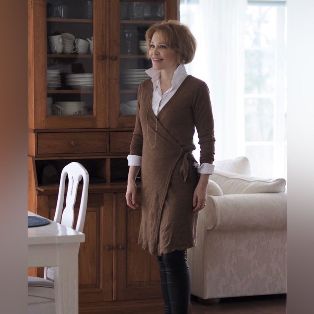 🐑By Basics🐑 Merino Wool Wrap Dress - Picture 14 of 14